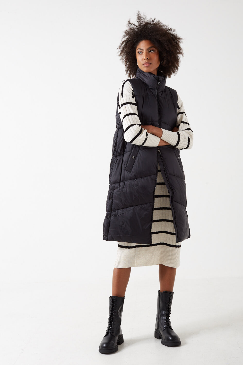 New Uppsala Padded Gilet in Black