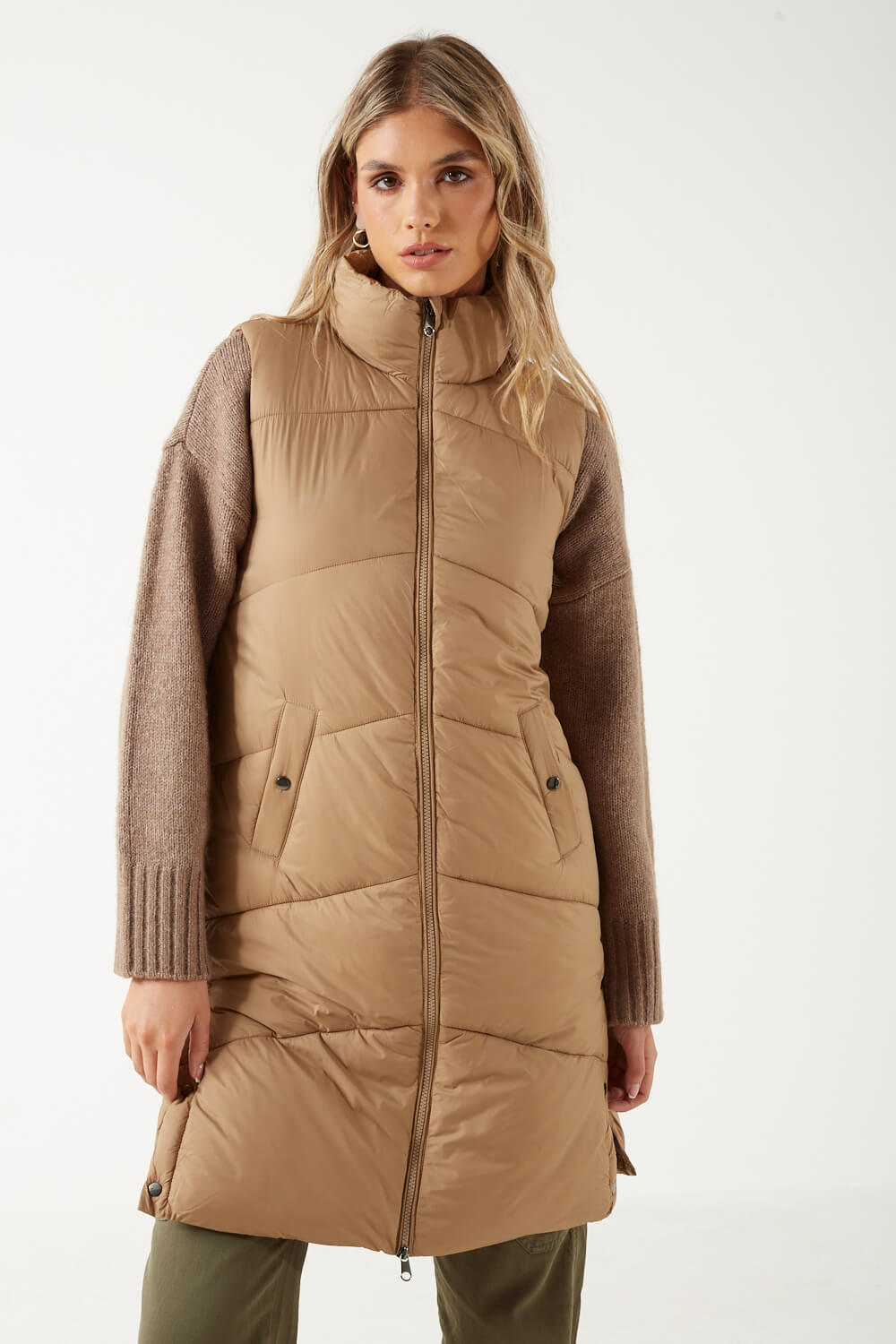 New Uppsala Padded Gilet in Beige