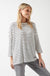 Brianna 3/4 Sleeves Striped Pullover in White