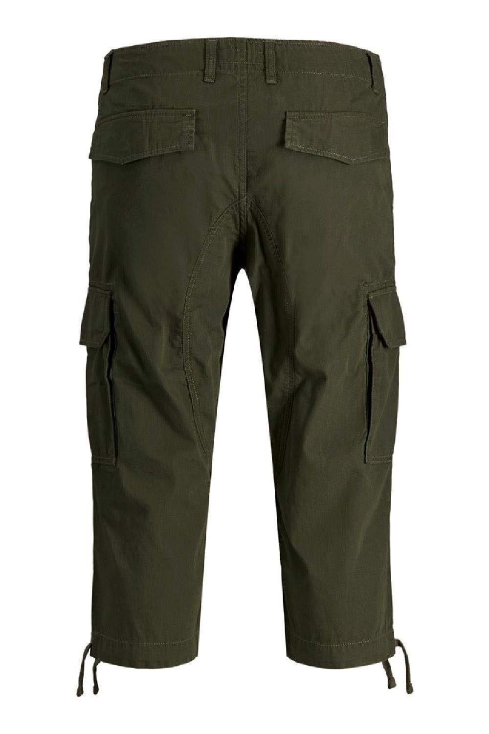Akm Canvas Cargo Long Shorts In Forest Night