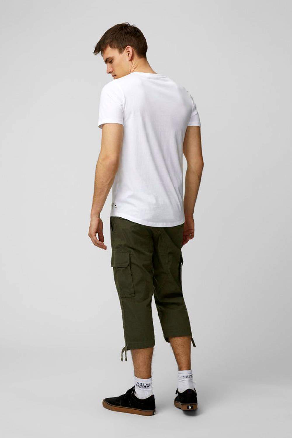 Akm Canvas Cargo Long Shorts In Forest Night