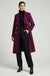 Vic Tailored Coat in Mulberry