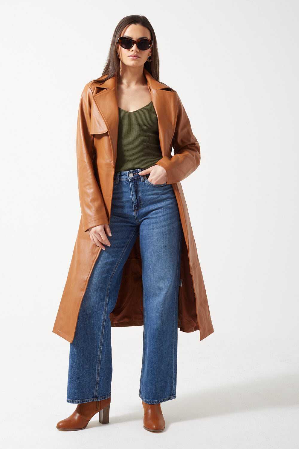 Nanna Knit Top in Khaki