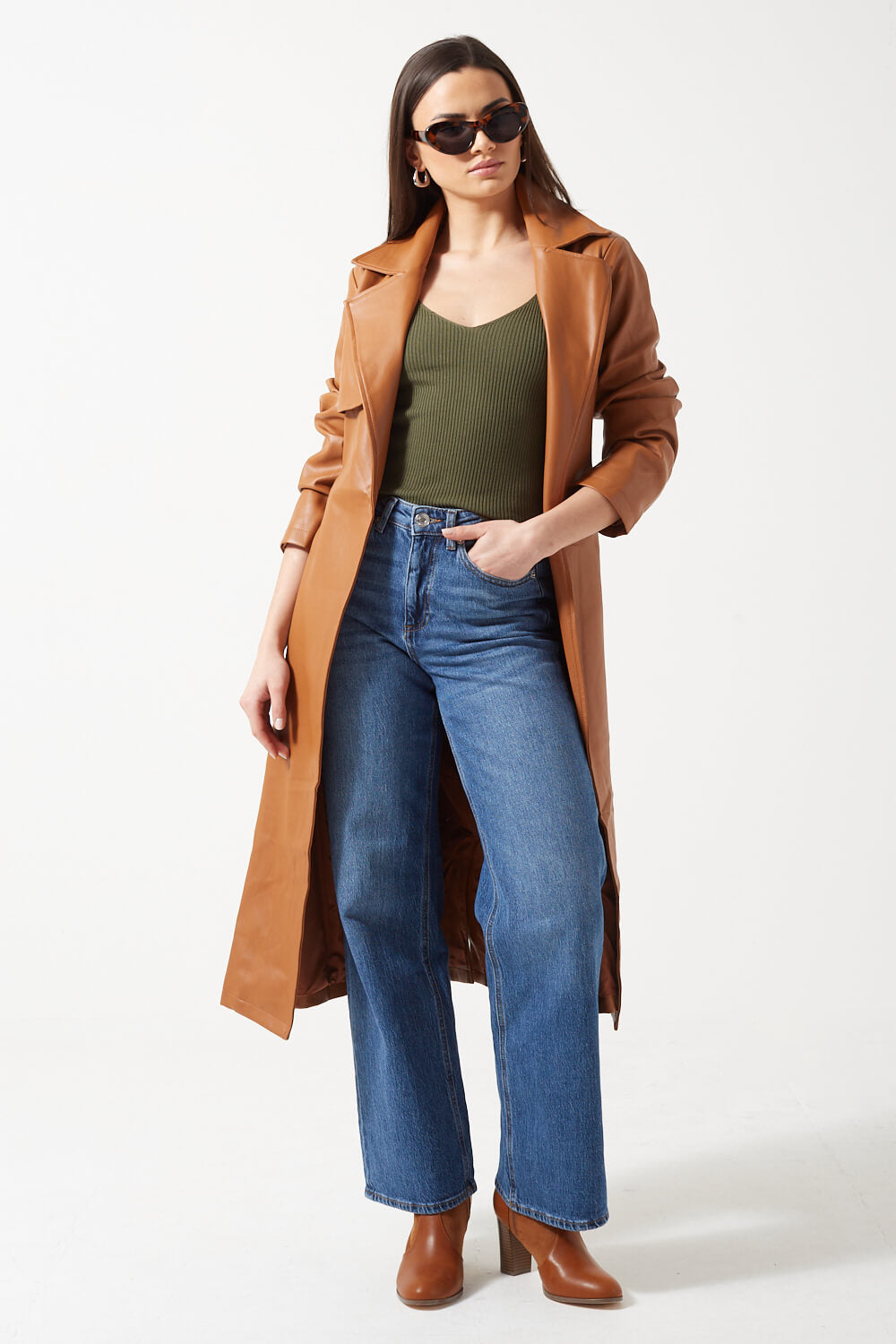 Nanna Knit Top in Khaki