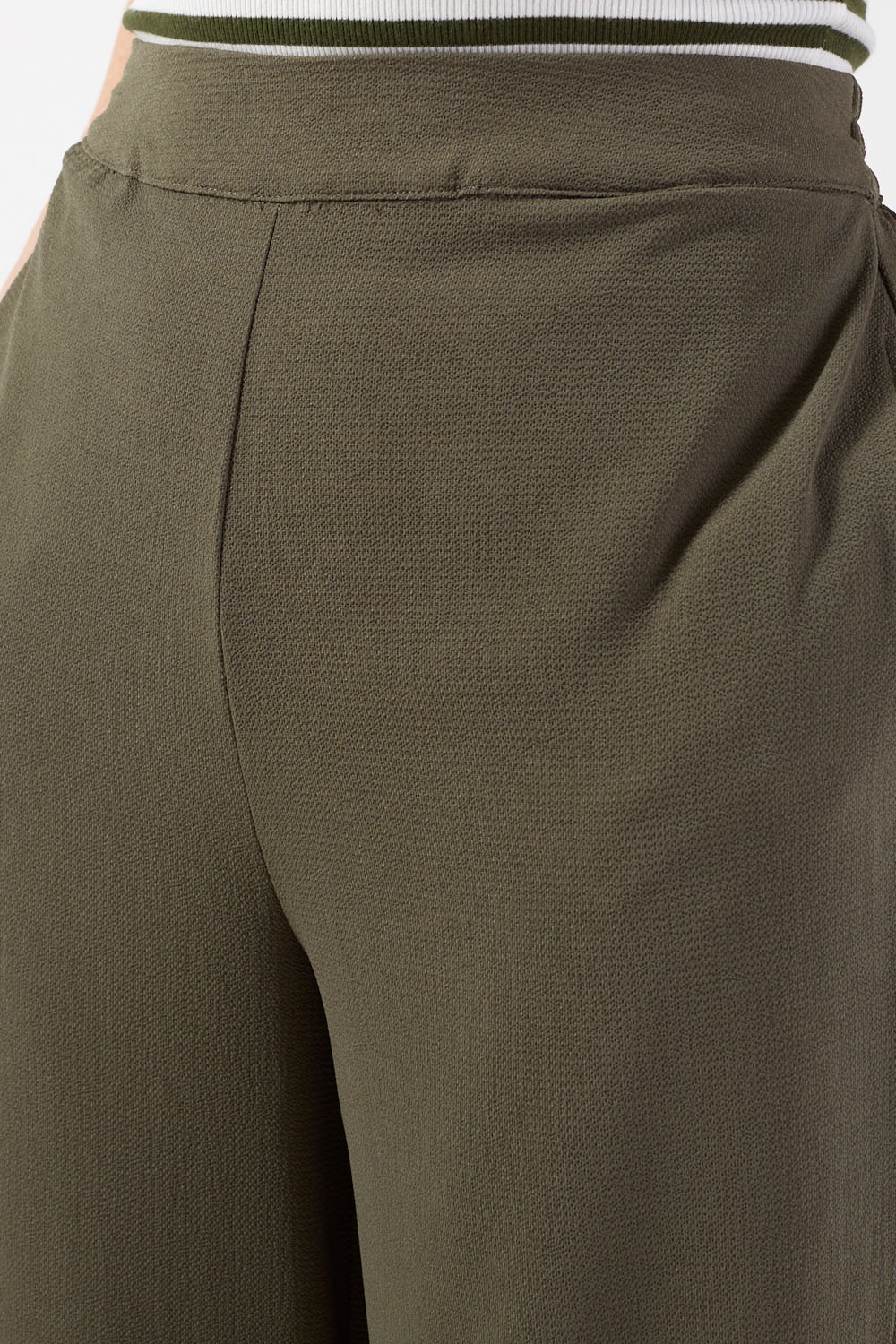 Nova Wide Leg Trousers in Khaki