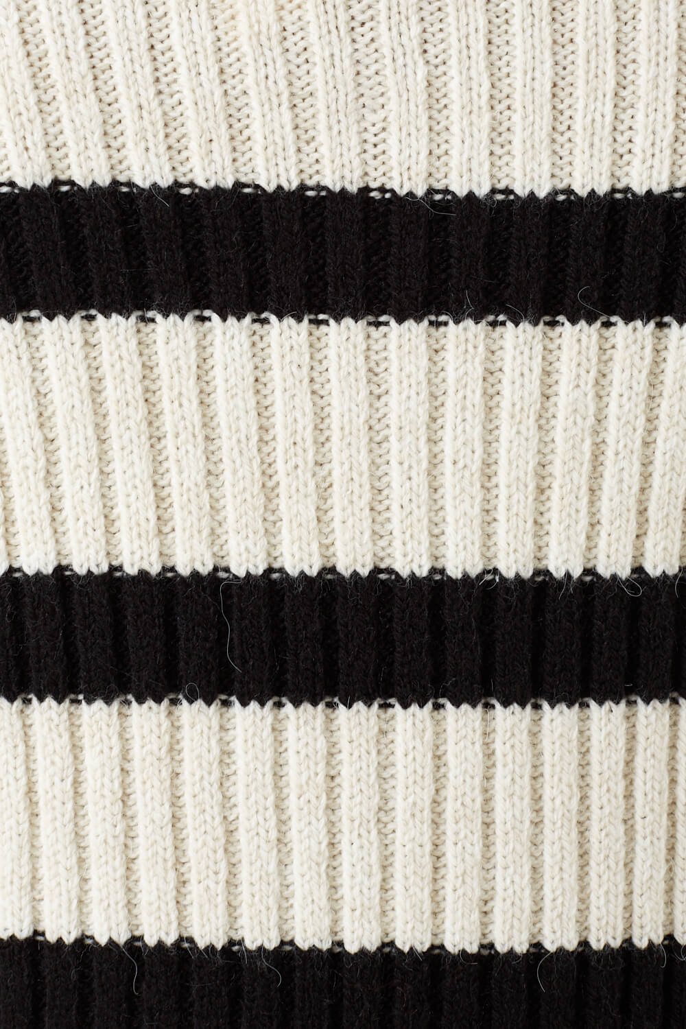 Leise High Neck Zip Jumper in Black Stripe