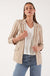 Diana Stripe Blazer in Beige