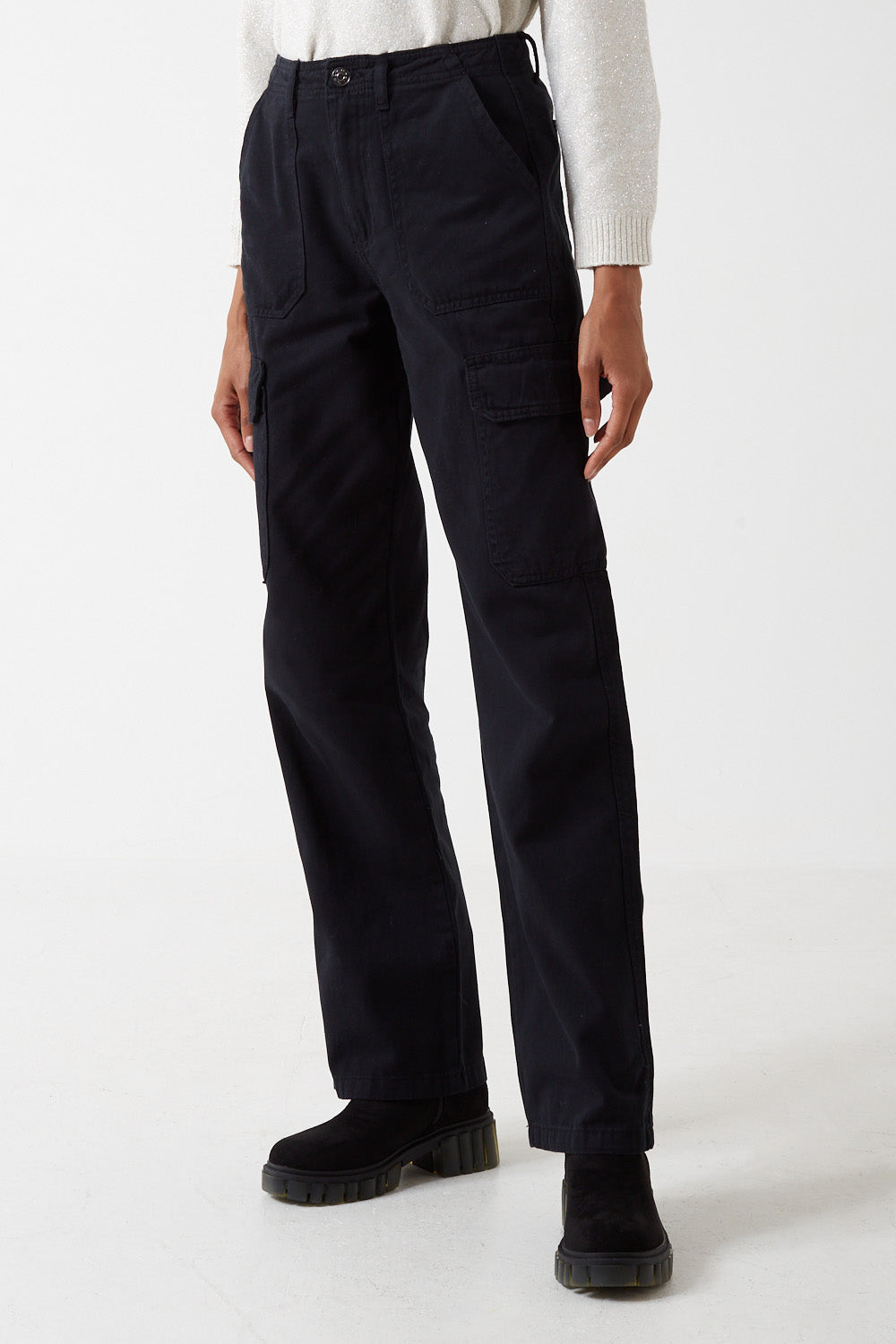 Malfy Cargo Pant in Black