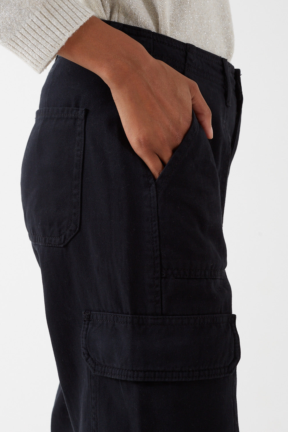 Malfy Cargo Pant in Black