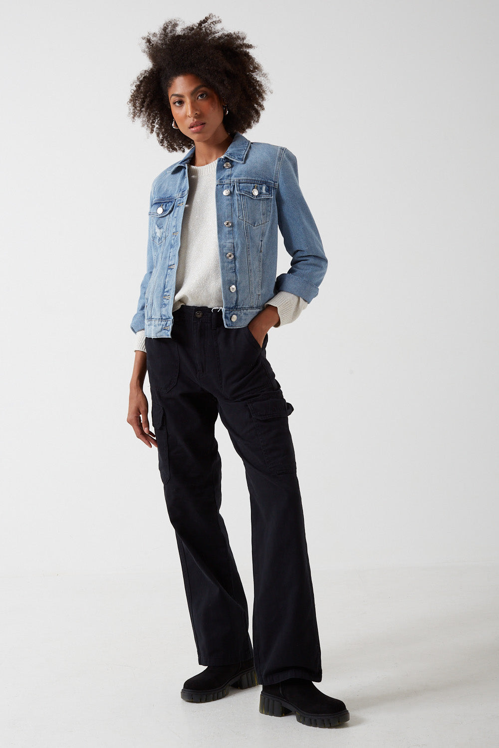 Malfy Cargo Pant in Black