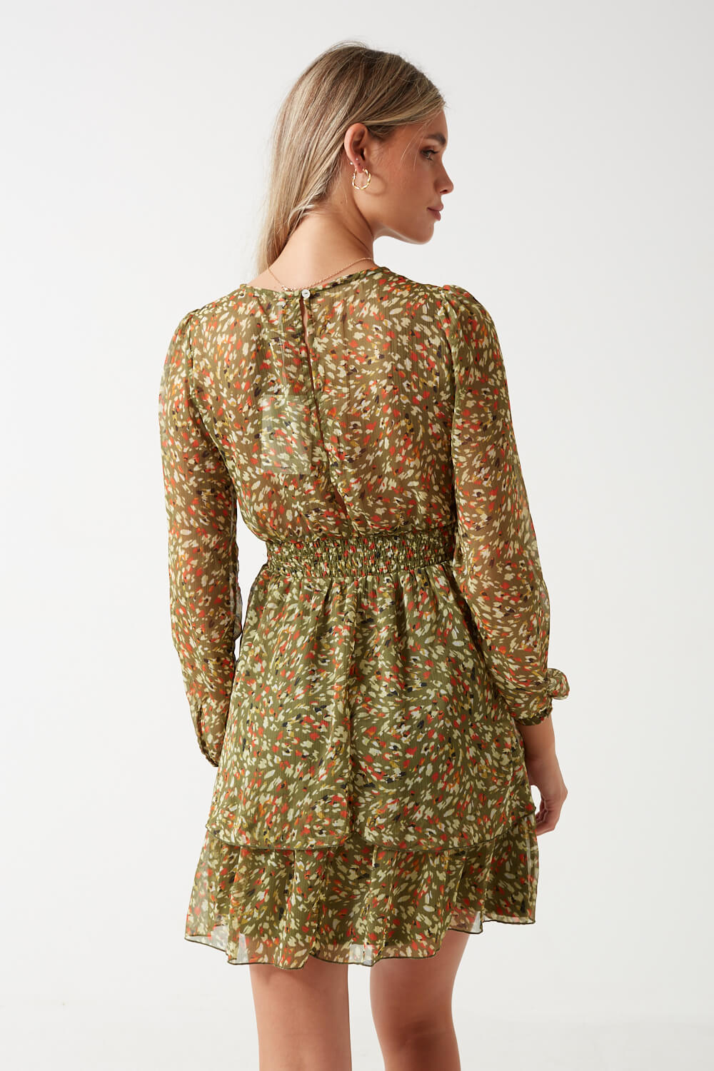 Adele Life V-Neck Dress in Multi