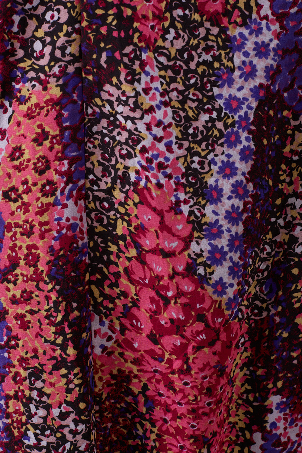 Star Life Long Sleeve Floral Long Dress in Black