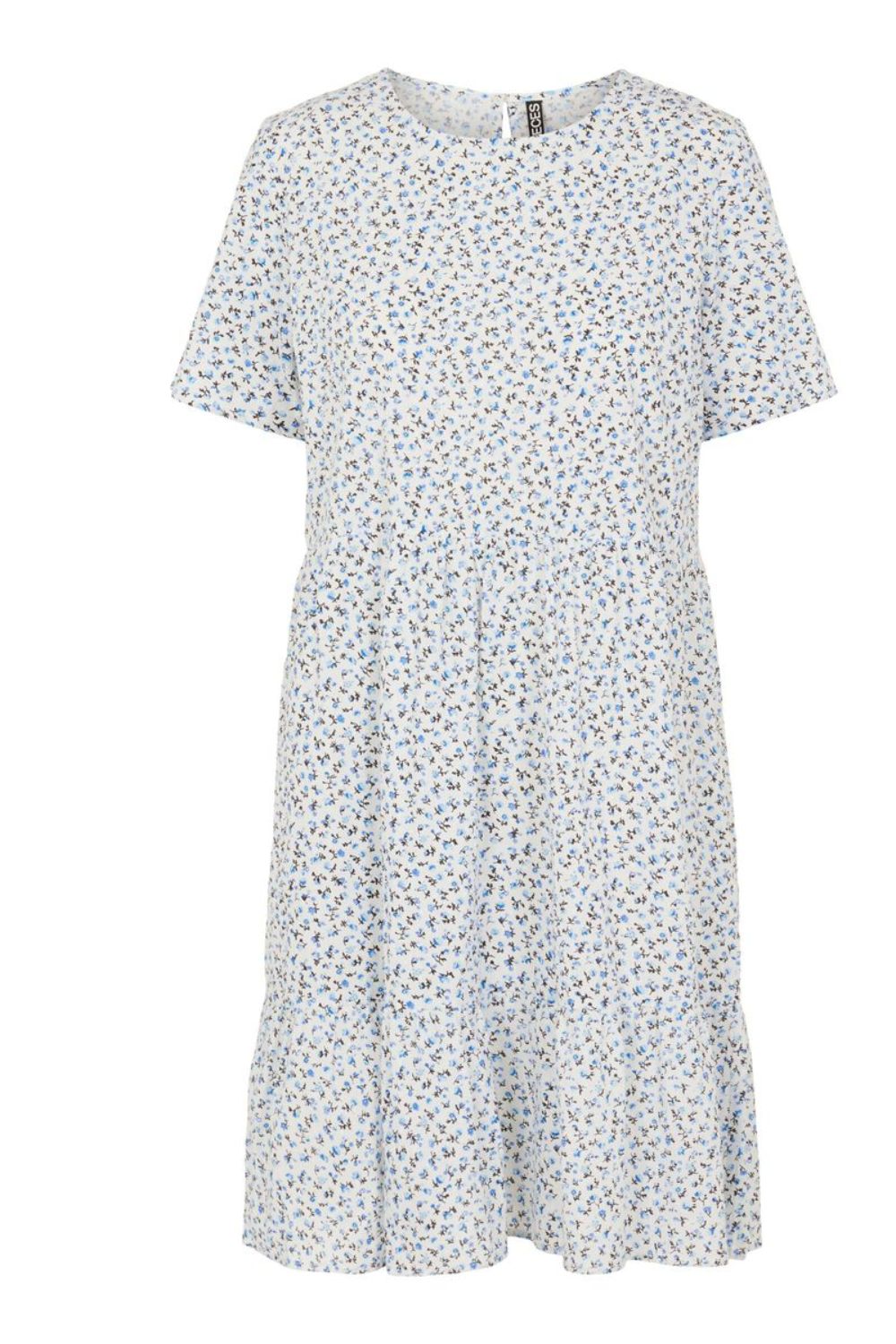 Trine Ditsy Print Dress in White