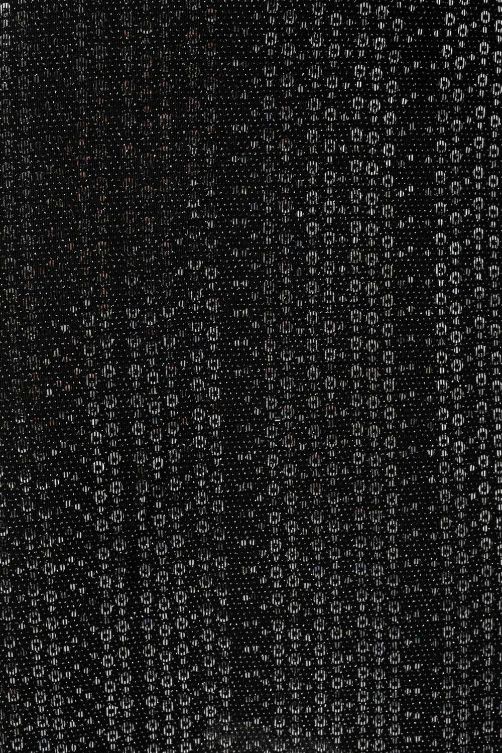 Siddy LS Wrap Silver Sequin Dress in Black