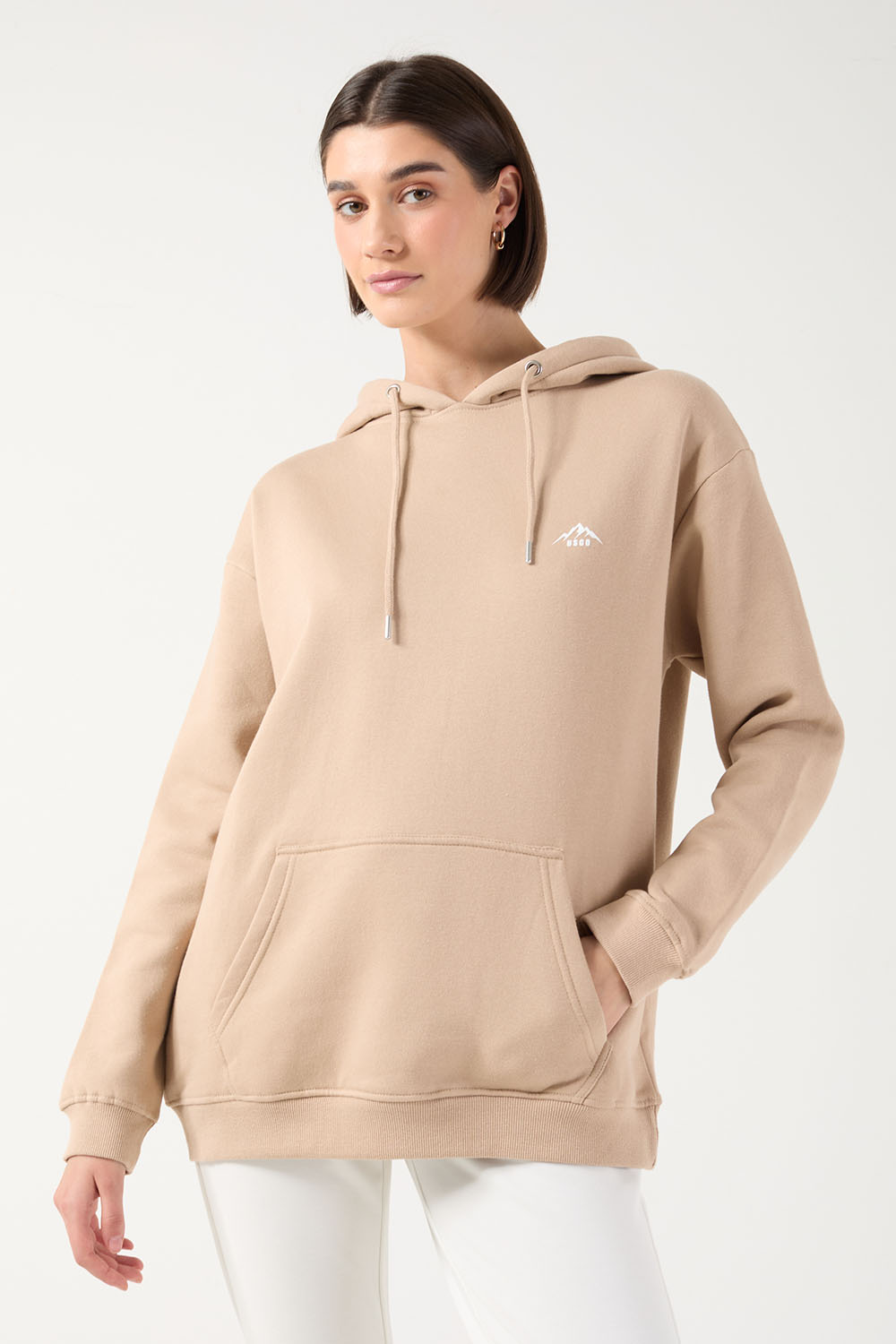 Maeve Hoodie in Beige