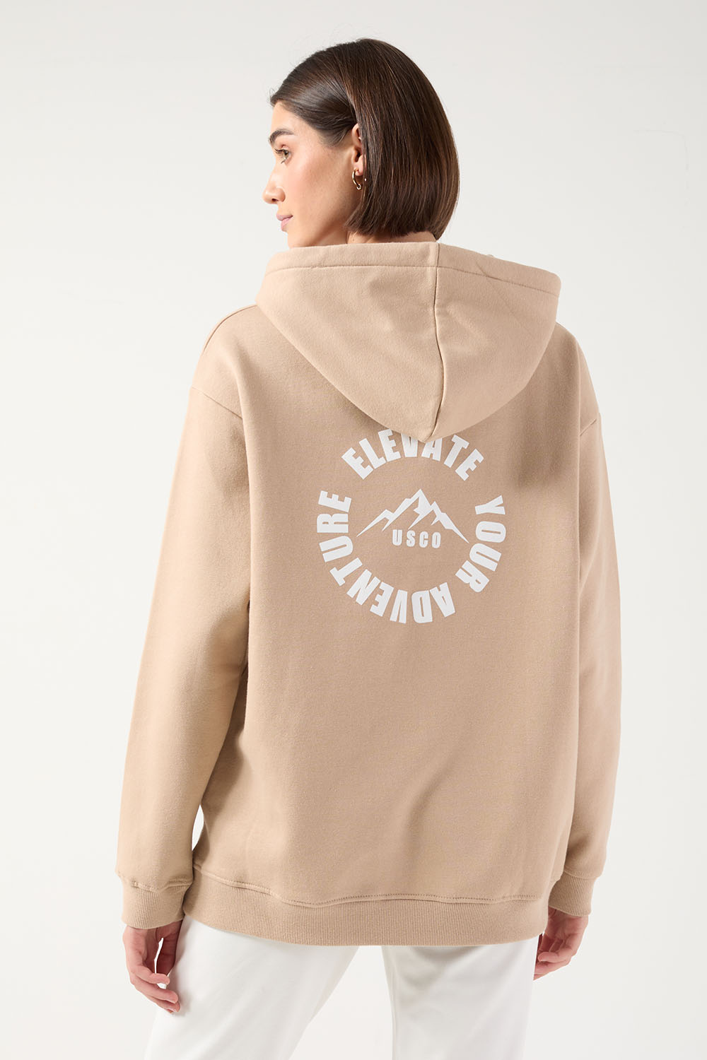 Maeve Hoodie in Beige