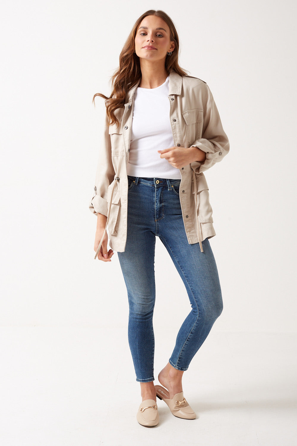 Live Puff Sleeve Top in White