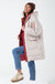 Eve Padded Contrast Jacket in Beige