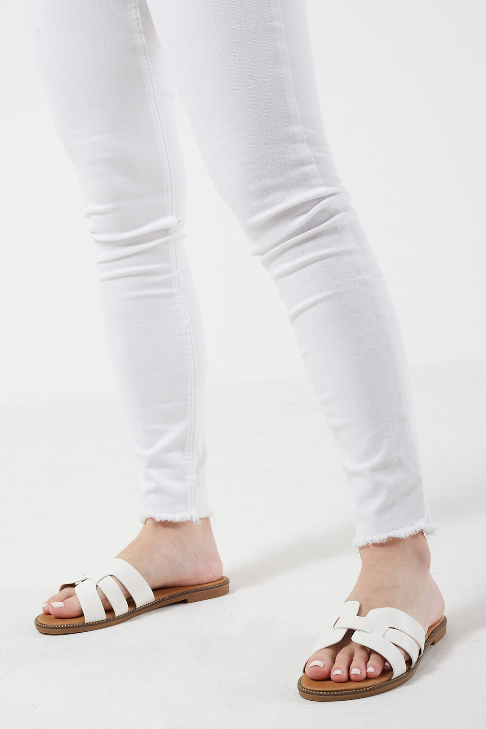 Beatriz Slip-On Flats in White
