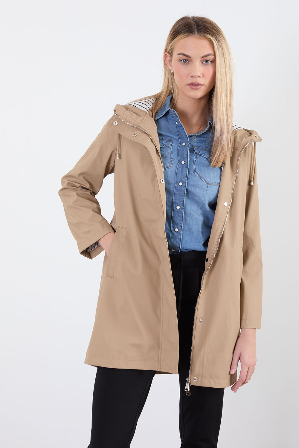 Salma Raincoat In Beige