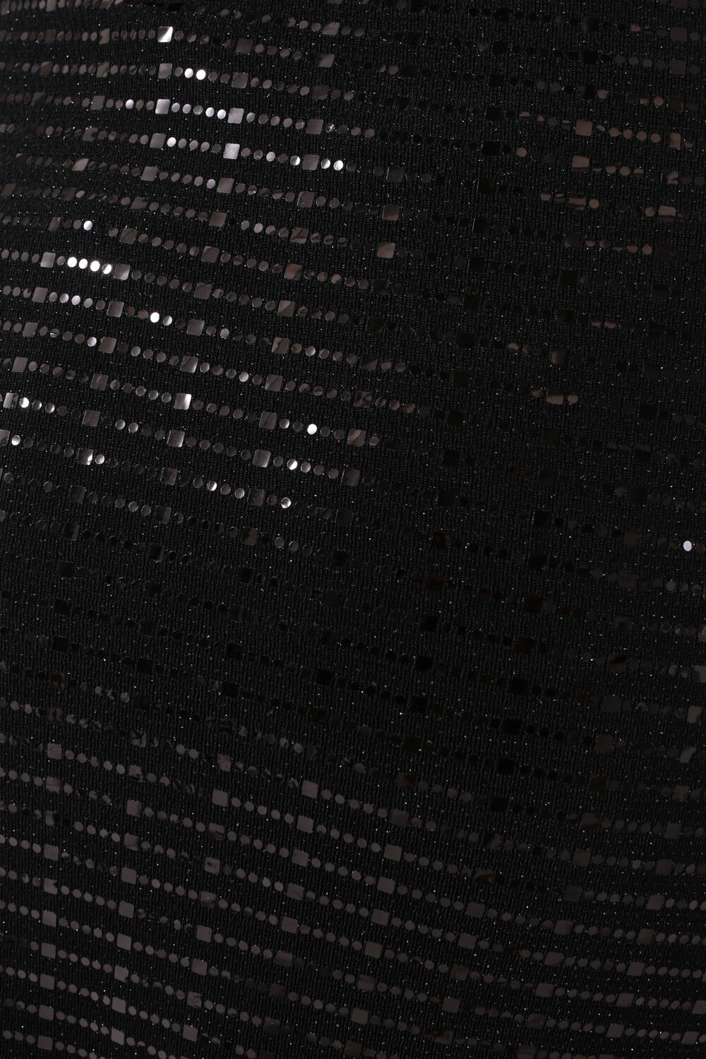 Jaxon Black Sequin Wrap Midi Skirt in Black