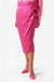 Jaxon Leopard Print Wrap Skirt in Magenta