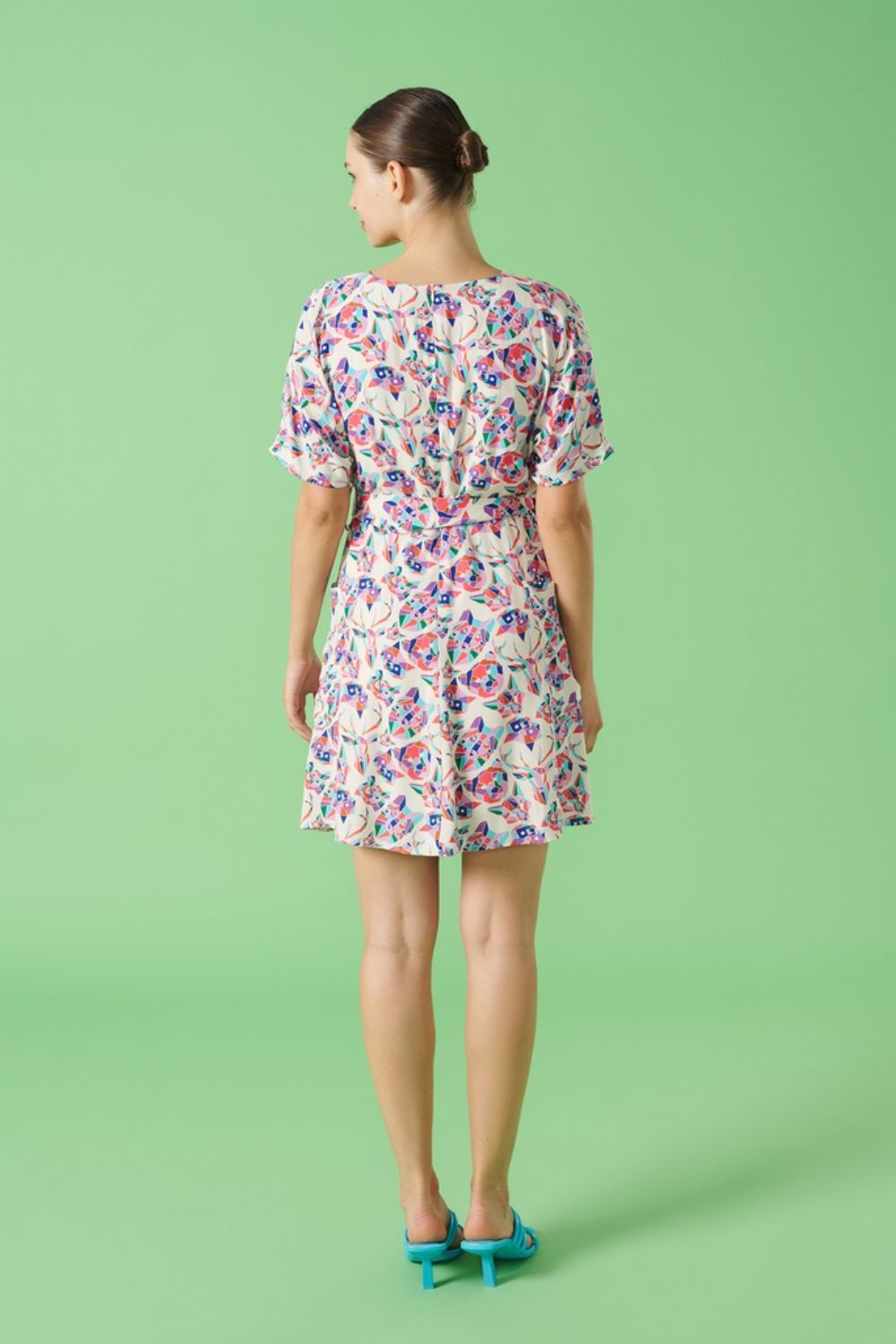 Lovetta Print Wrap Dress