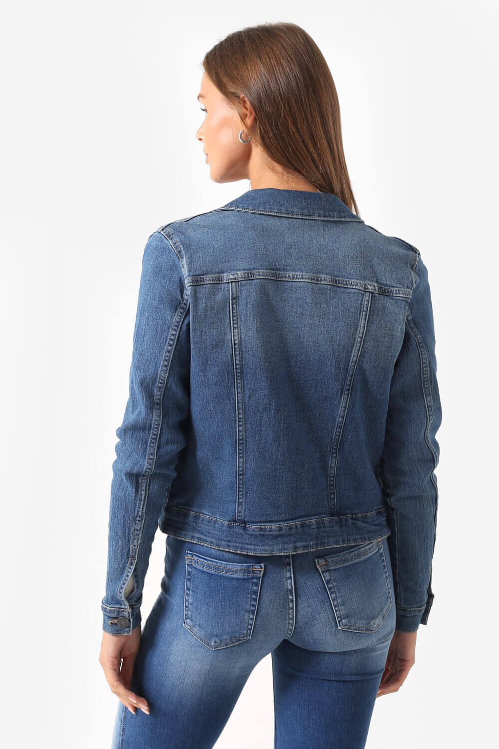 Debra Denim Jacket in Medium Blue
