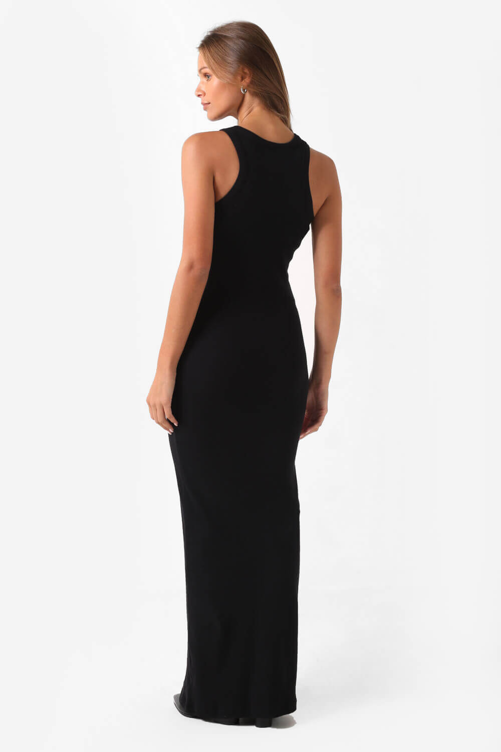 Maya Halter Neck Maxi Dress in Black