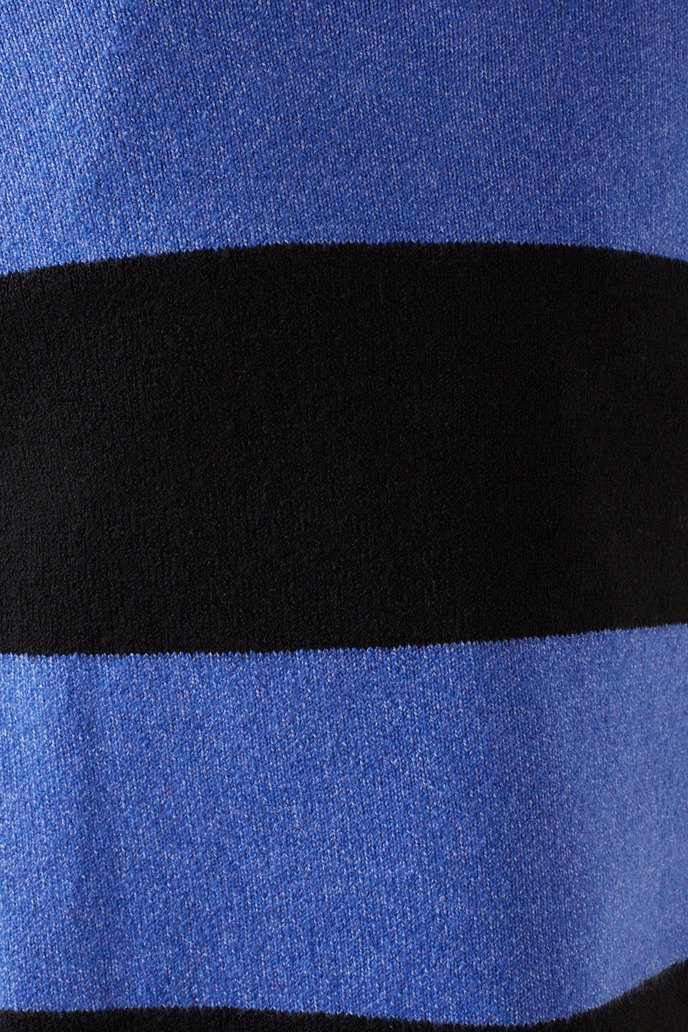 Kate L/S Half Zip Striped Knit in Blue