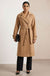Angela Long Belted Coat in Camel