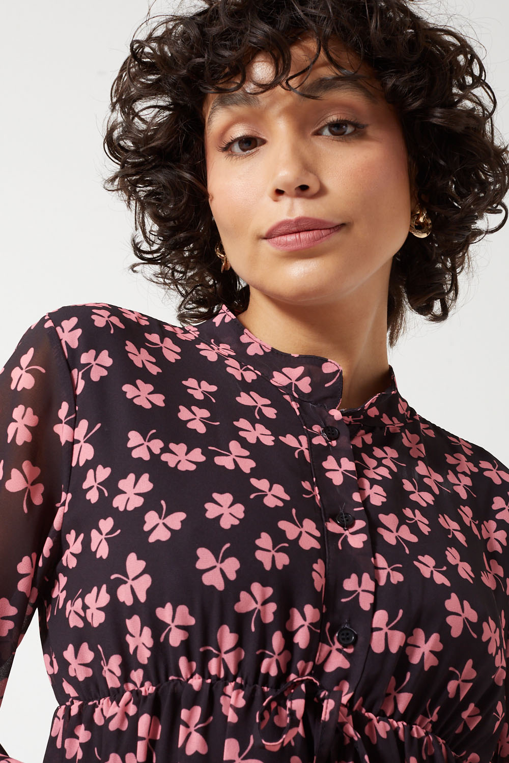 Tiered Dress in Black