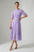 Jude Lace Occasion Midi Dress in Lilac