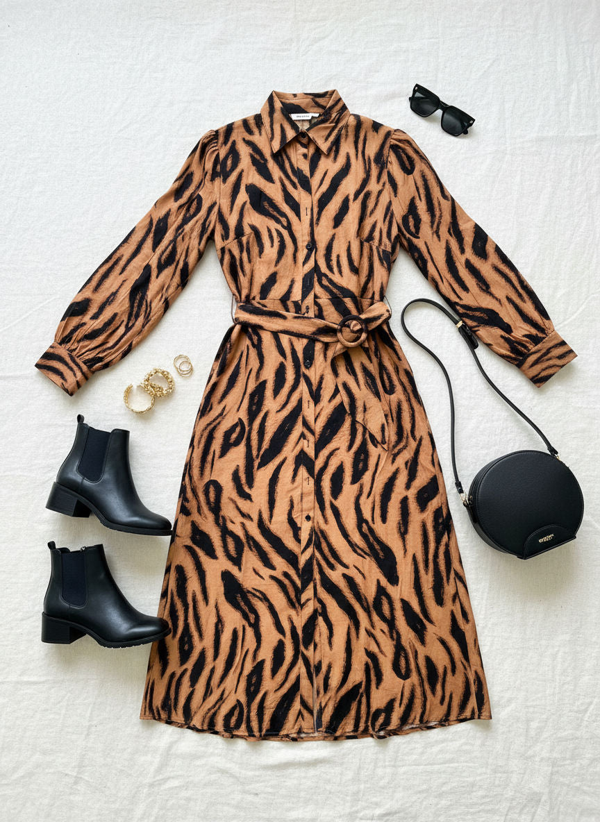 Carla Midi Shirt Dress