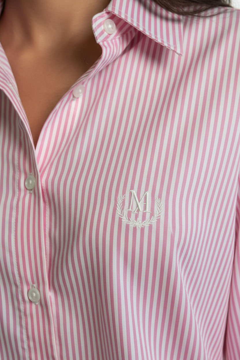 Collared Button-Up Shirt in Pink