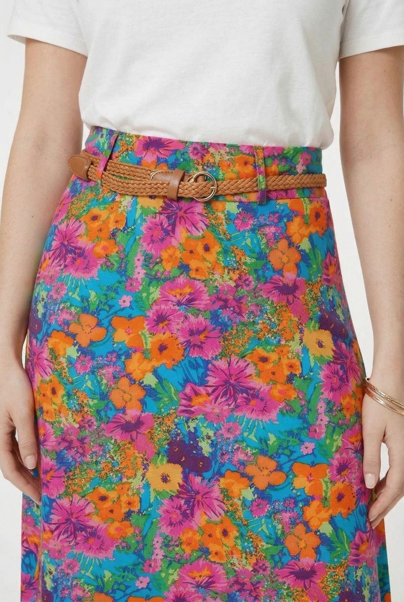 Floral Print Maxi Skirt