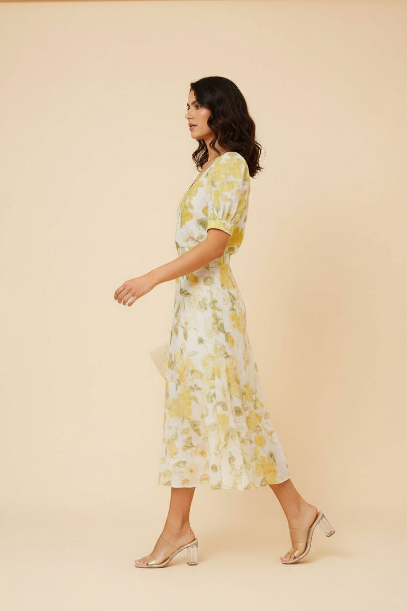 Violette Lemon Print Skirt