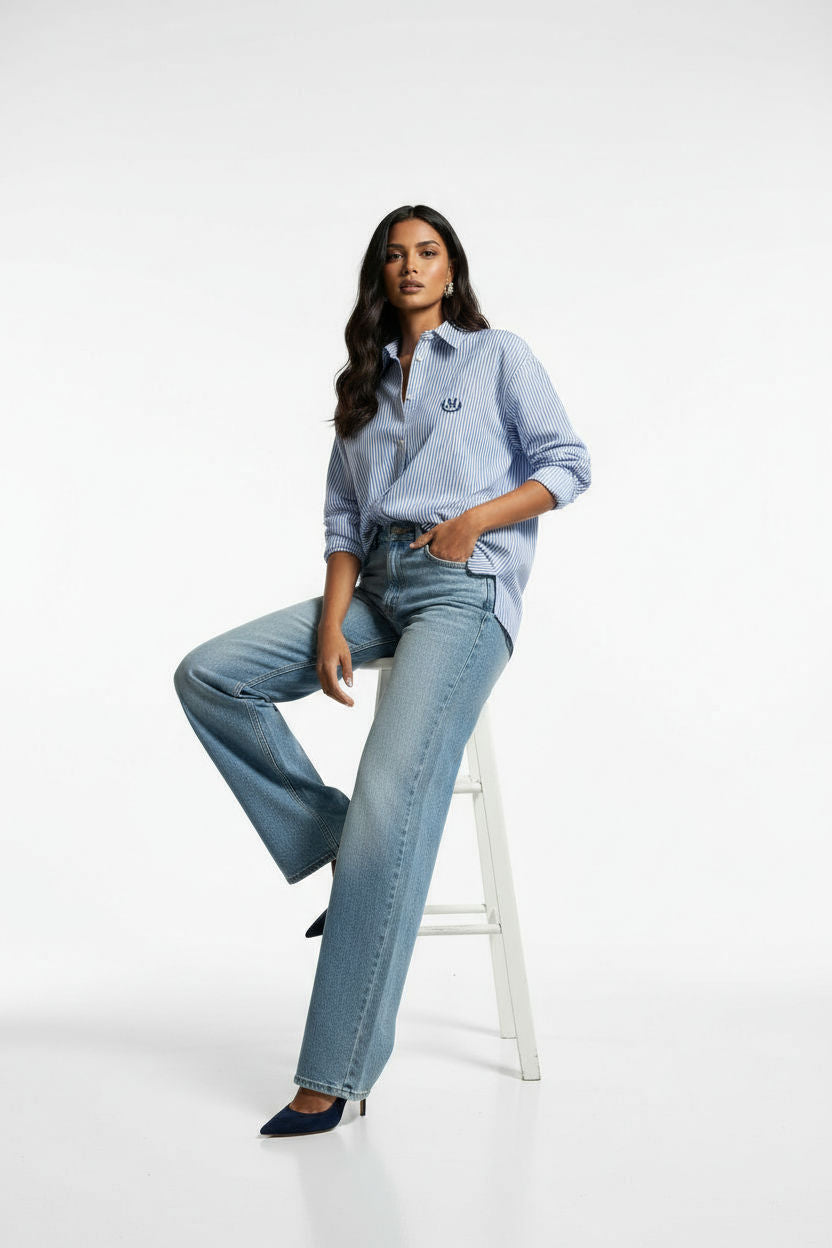 Collared Button-Up Shirt