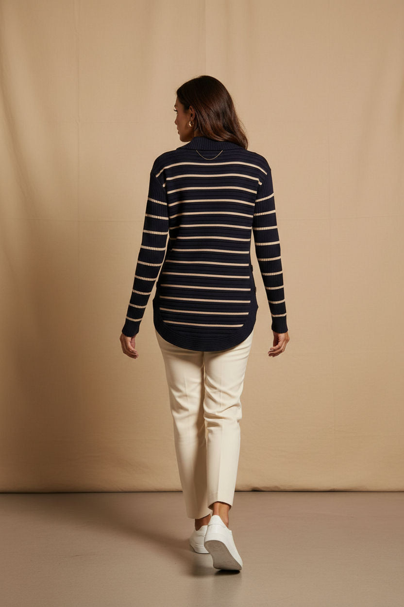 Knit Quarter-Zip Sweater