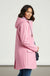 Lilly Stripe Lined Raincoat in Baby Pink