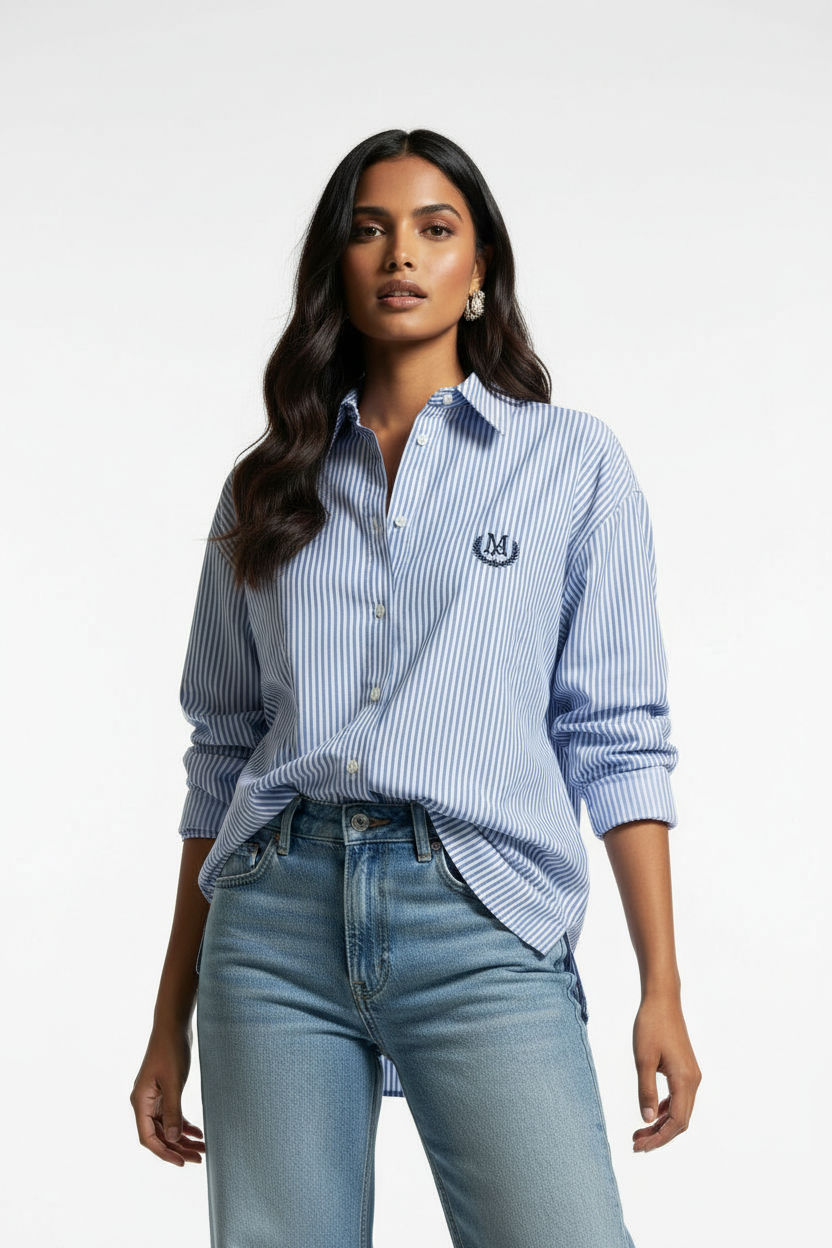 Collared Button-Up Shirt