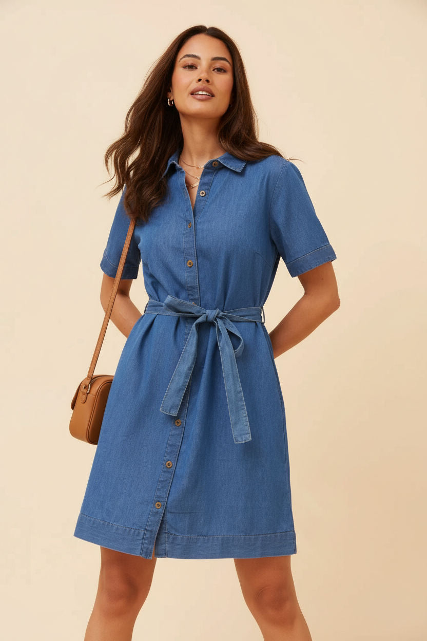 Kay Denim Shirt Dress