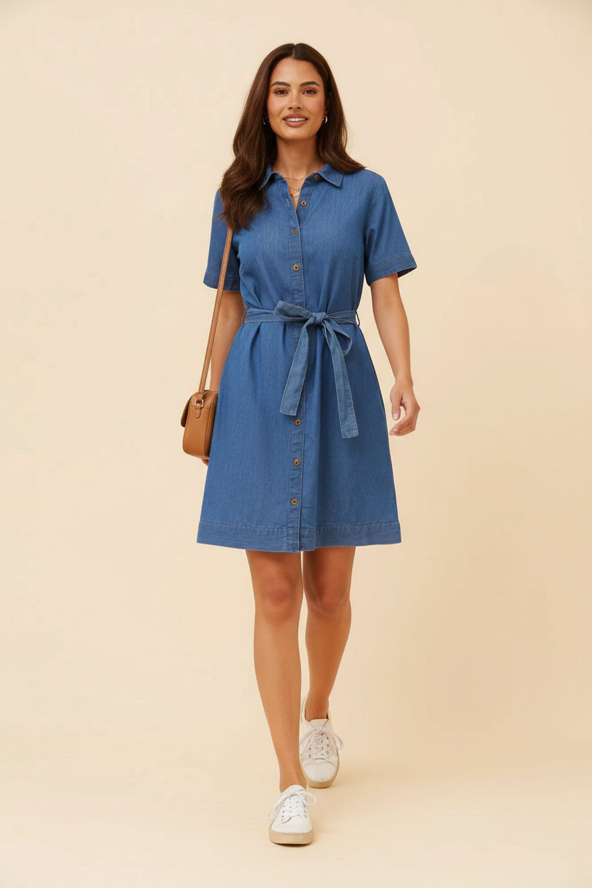 Kay Denim Shirt Dress