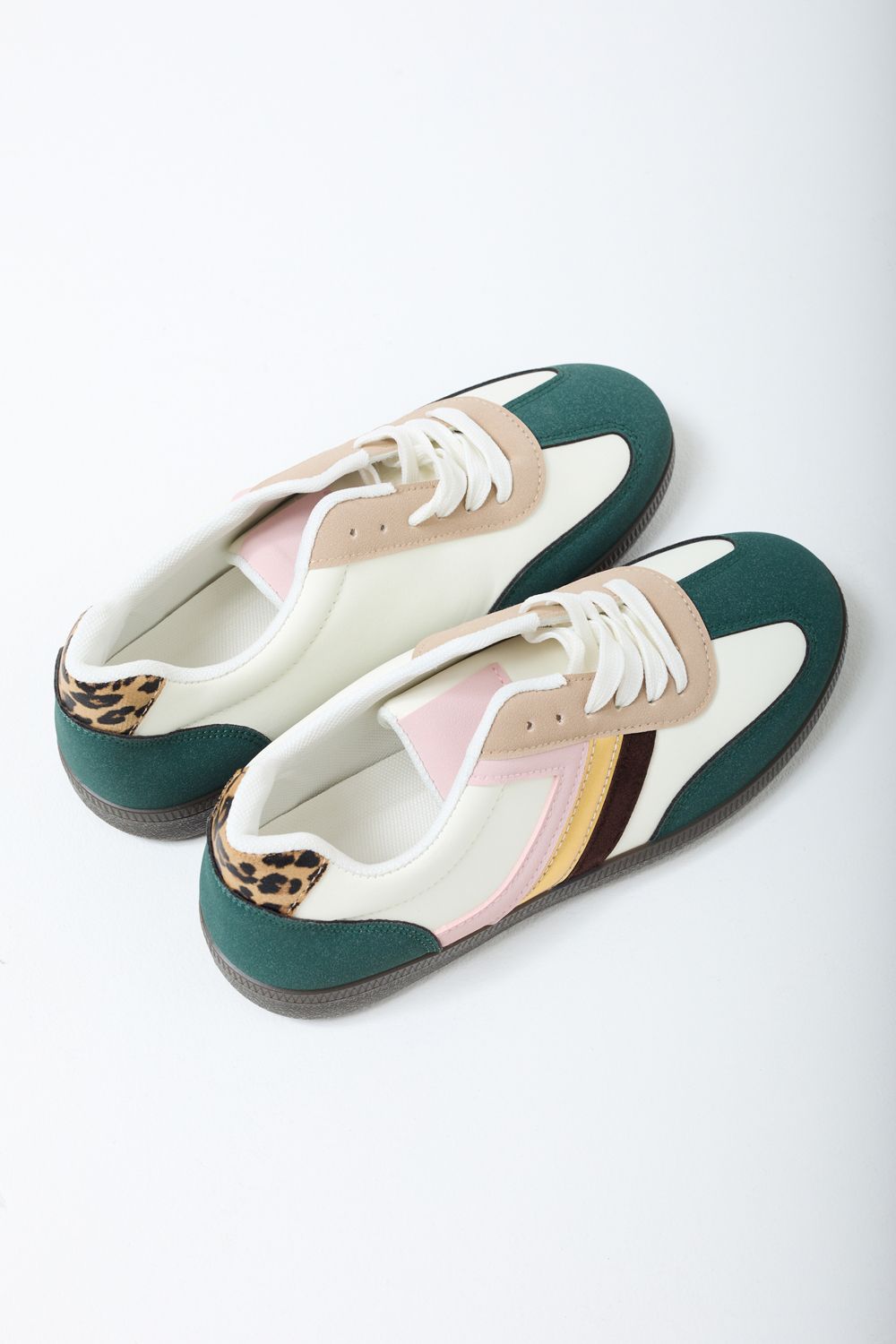 Aisling Contrast Trainers in Green