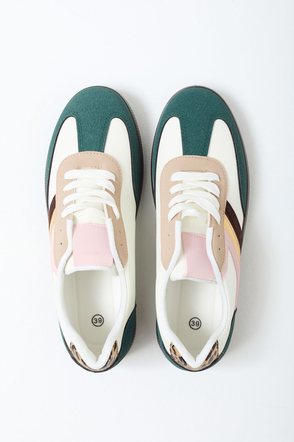 Aisling Contrast Trainers in Green