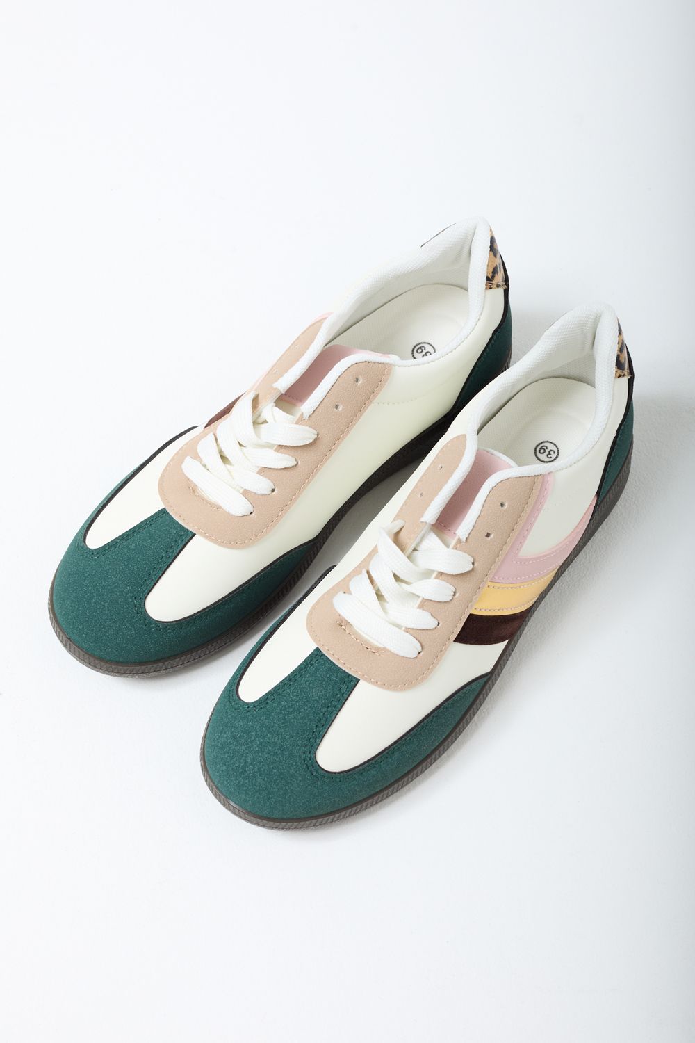 Aisling Contrast Trainers in Green