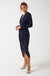Alicent Sequin Midi Dress in Navy