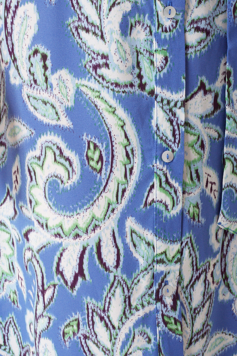 Alma Printed Midi Dress in Blue