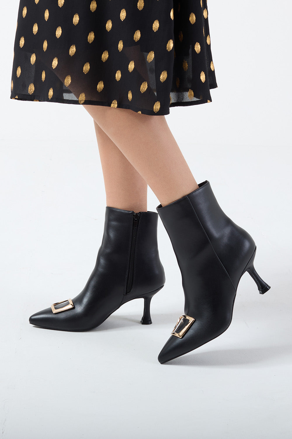 Abbi Buckle Detail Ankle Boots