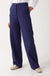 Carolina Wide Leg Trousers in Navy